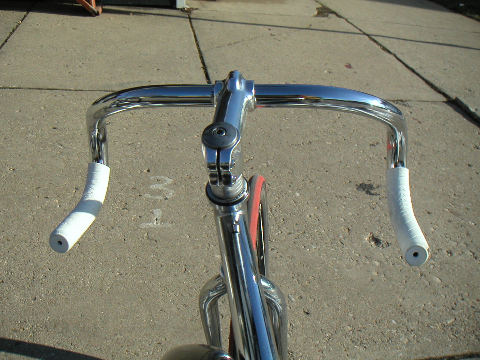 upside down handlebars bicycle