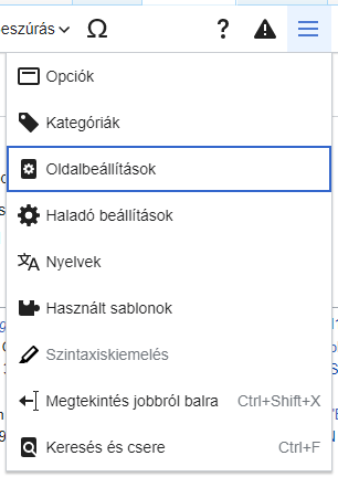 VisualEditor page settings item-hu.png