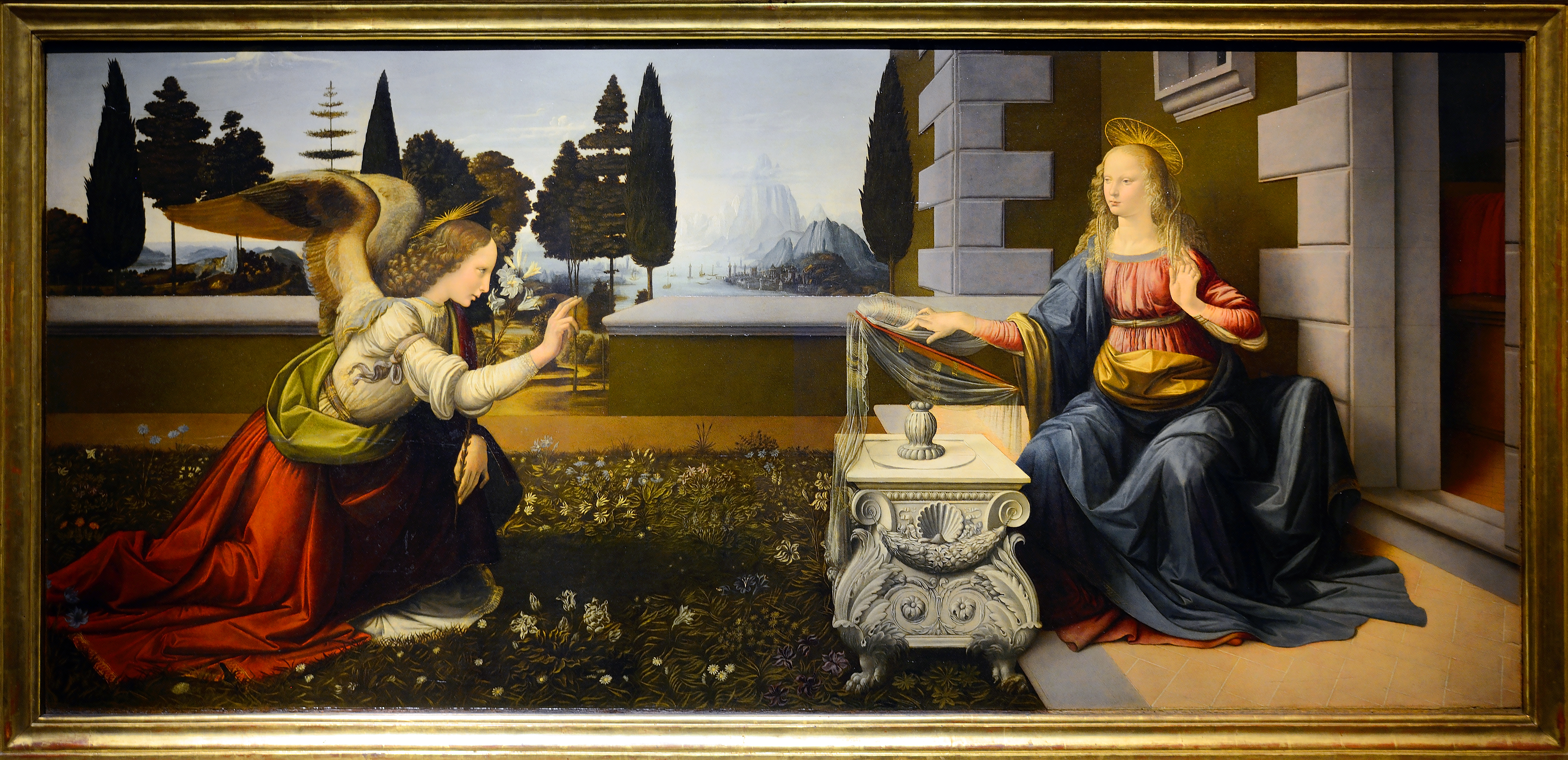 the annunciation da vinci