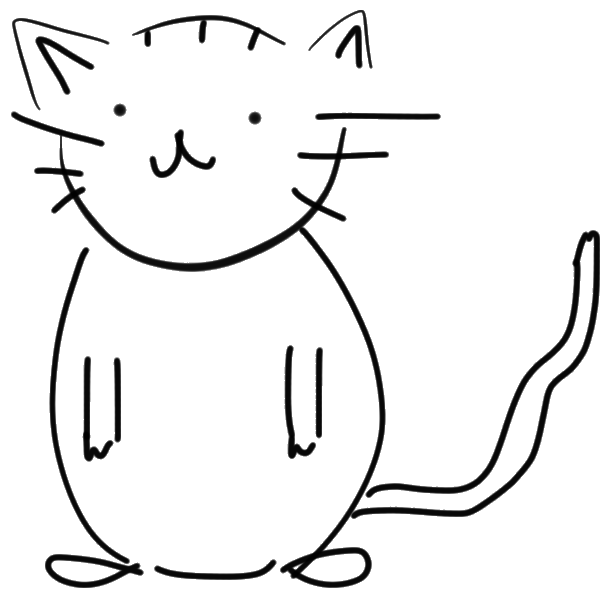 File Black And White Cat Sketch Png Wikimedia Commons