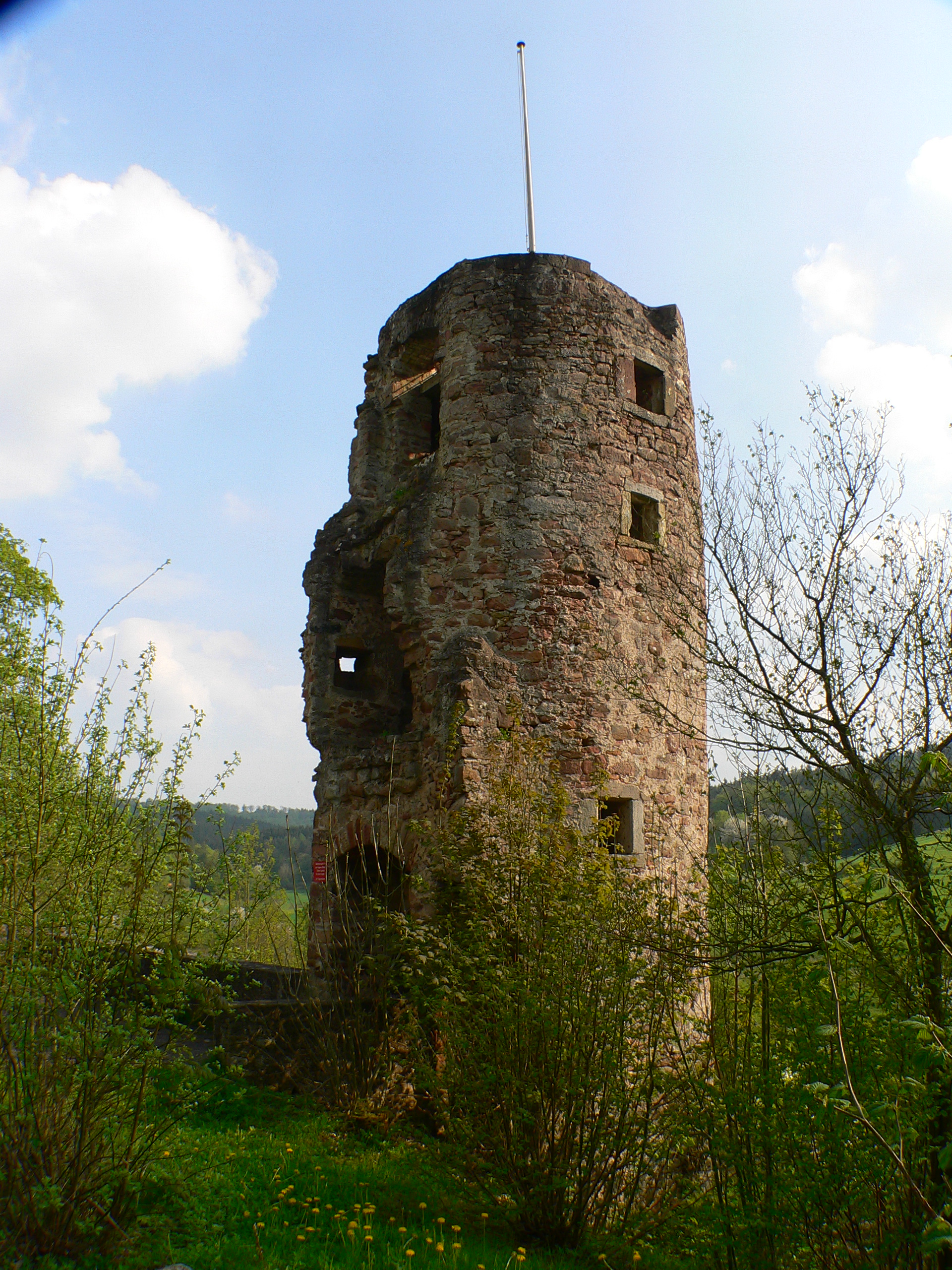 Burgruine Wallenstein in Knüllwald-Wallenstein, Hessen, Regierungsbezirk Kassel, Schwalm-Eder-Kreis