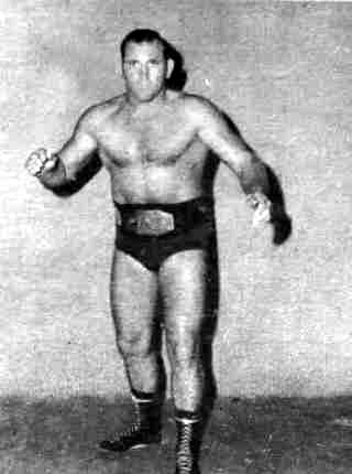 Danny Hodge (pictured in June 1972 during his sixth reign) held the NWA World Junior Heavyweight Championship a record seven times.