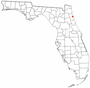Location of St. Augustine, Florida