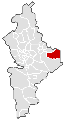Vị trí của đô thị trong bang Nuevo León