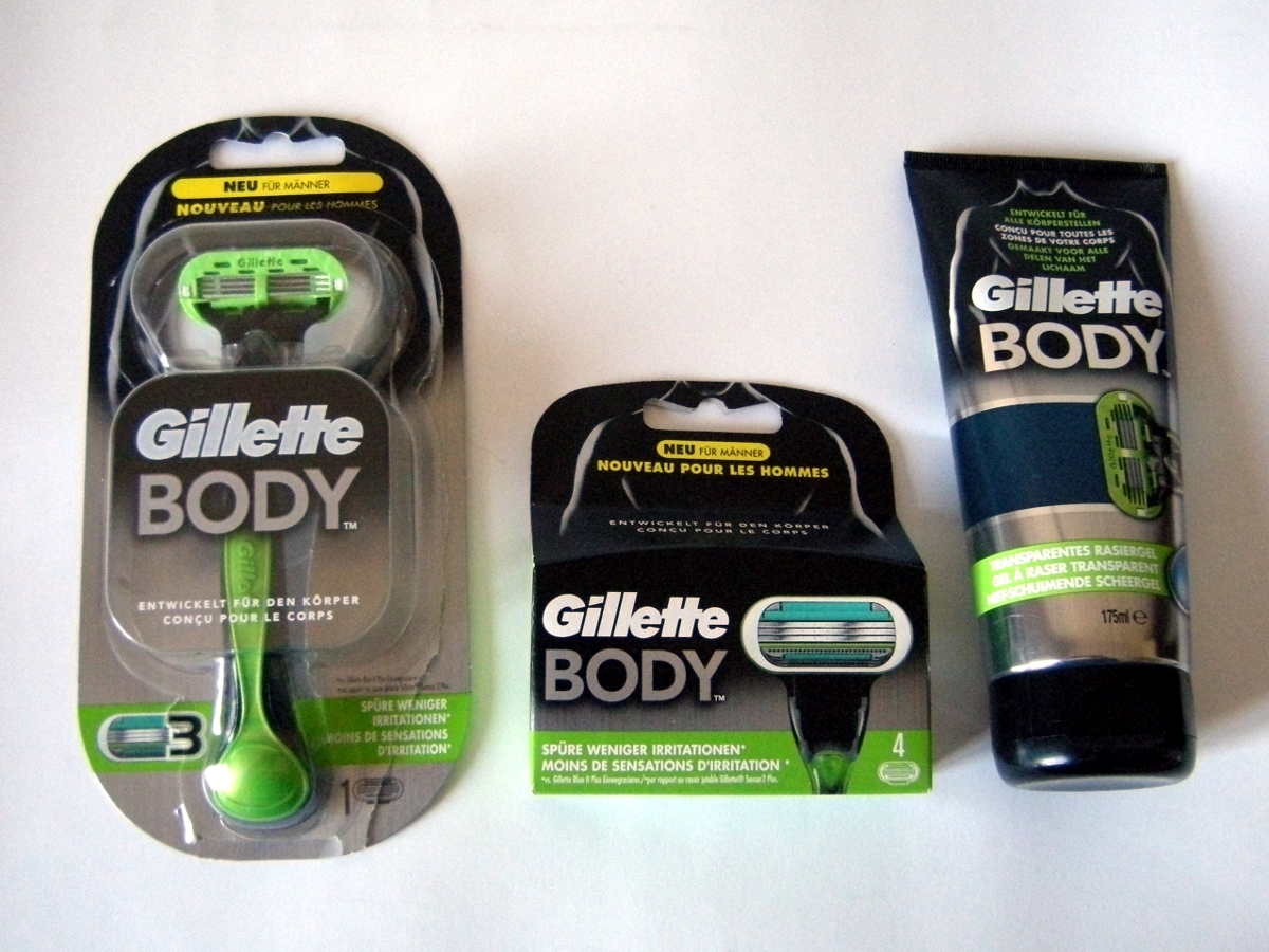 gillette men's body shaver