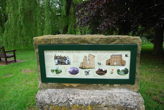 Information board, West Ayton - geograph.org.uk - 1907065