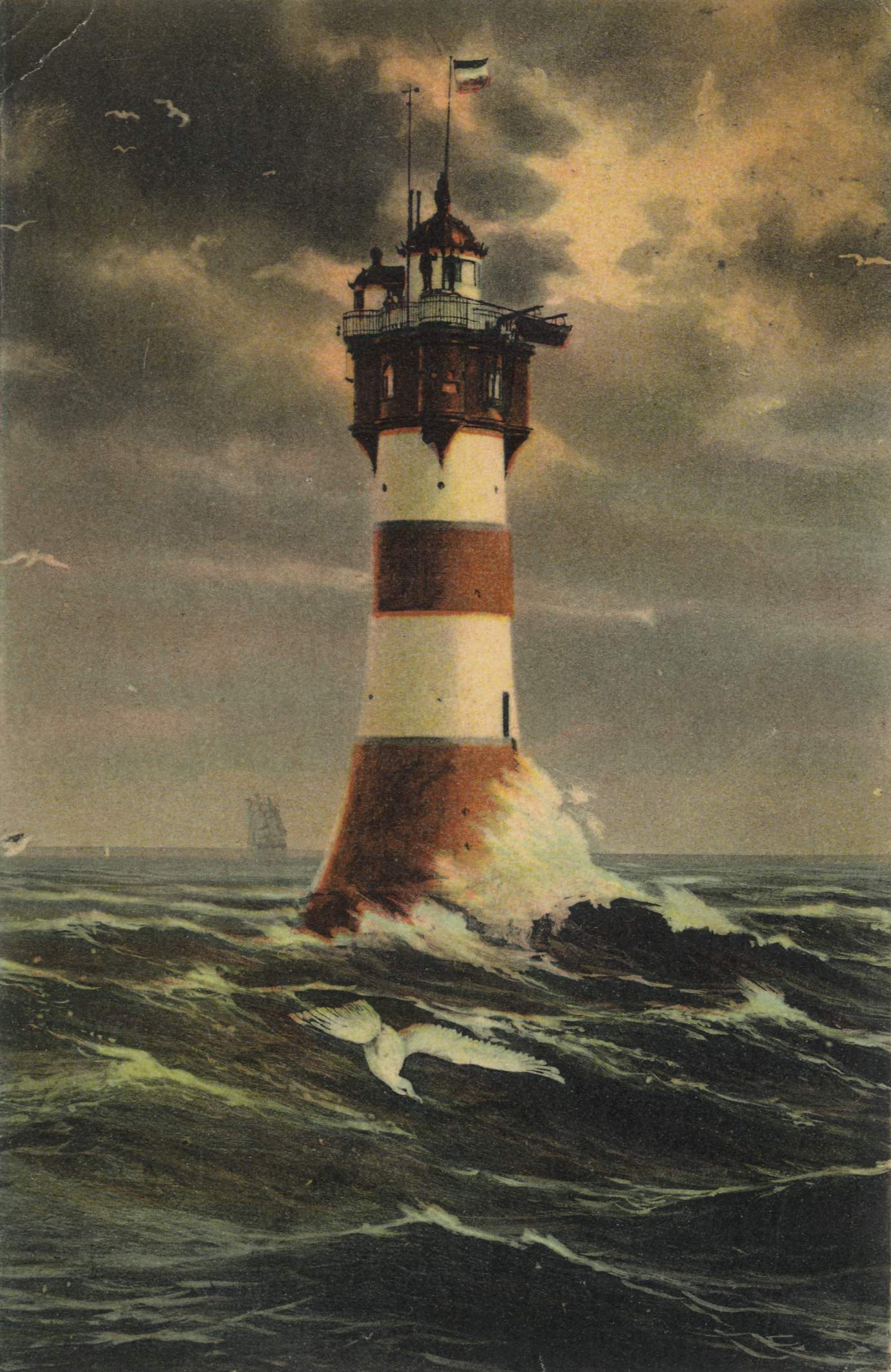 File Leuchtturm Roter Sand Postkarte 002 Jpg Wikimedia Commons
