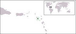 Localização de Nevis