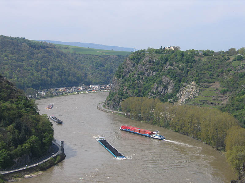 Rheinkurve um die Loreley in Rheinland-Pfalz
