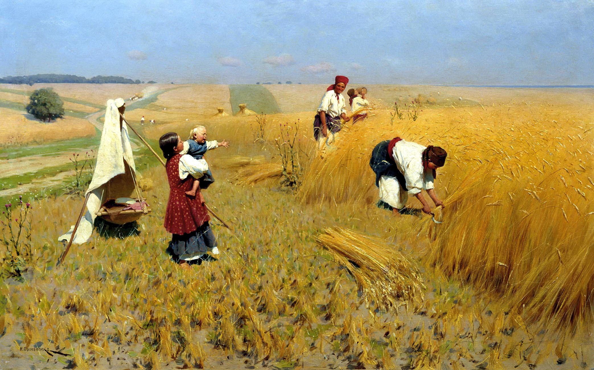 Harvest in Ukraine, Mykola Pymonenko, 1896