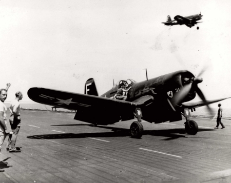 File:Alan Shepard's 105th Sortie with F4U-4 on USS Franklin D. Roosevelt.jpg