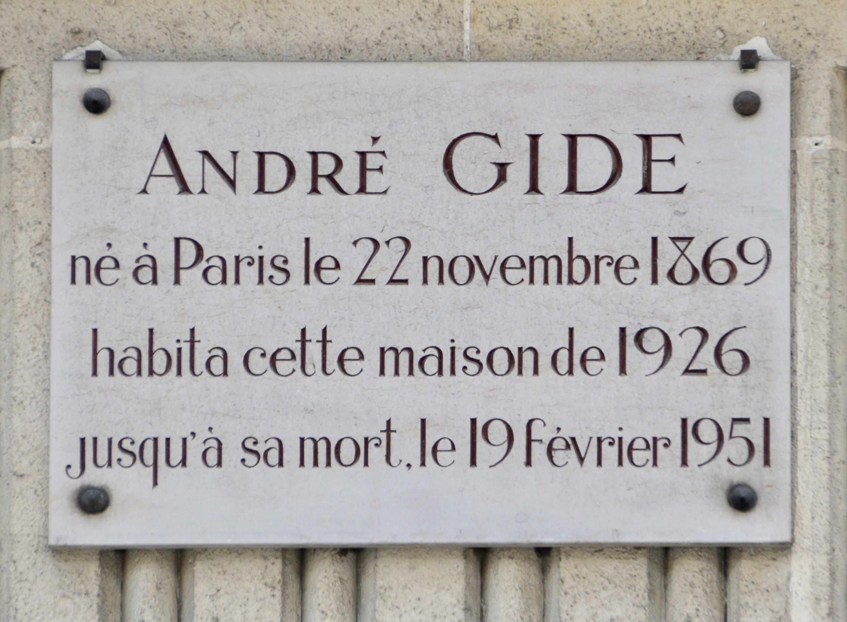 Plaque au 1bis, [[rue Vaneau