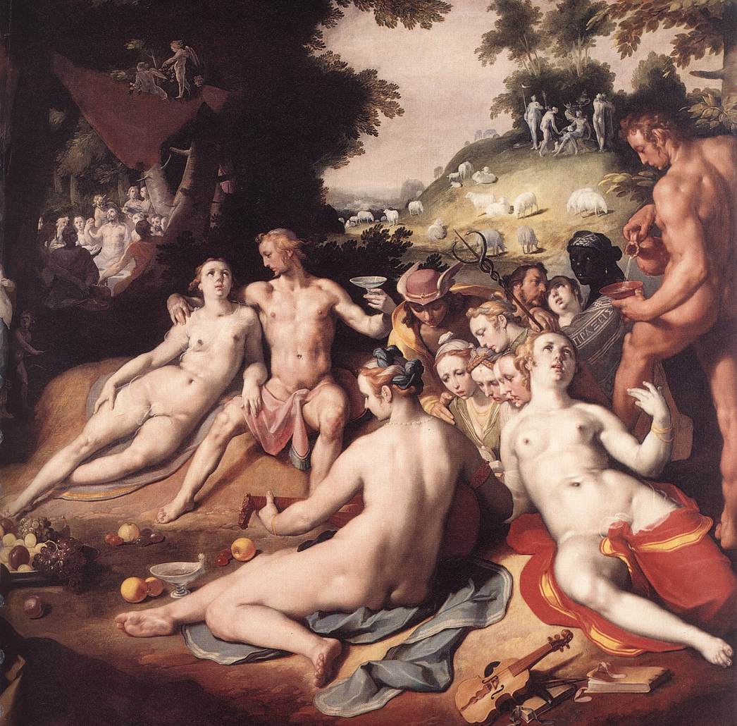 Cornelis Cornelisz. van Haarlem - Le mariage de Thétis et Pélée (detail)
