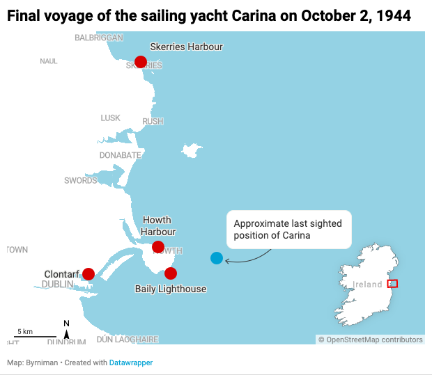 File:Final voyage of the sailing yacht Carina on October 2, 1944.png