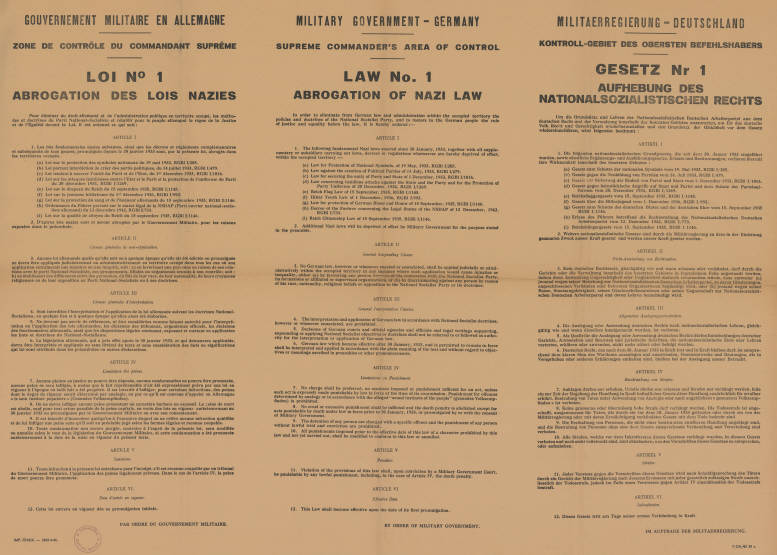 File:KAS-Gouvernement Militaire en Allemagne Zone de Controle du Commandant Supreme Loi N0 1 - Law No. 1 - Gesetz Nr 1-Bild-15792-1.jpg