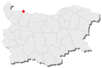 Localização de Kozloduy na Bulgária