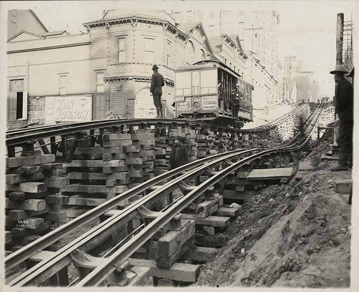 File:Madison Street Cable Railway at 3rd Avenue, Seattle, 1907 (MOHAI 9881).jpg