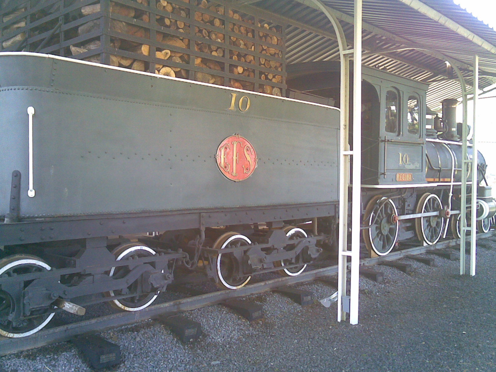 Locomotiva do Museu Ferroviário de Indaiatuba - SP. 