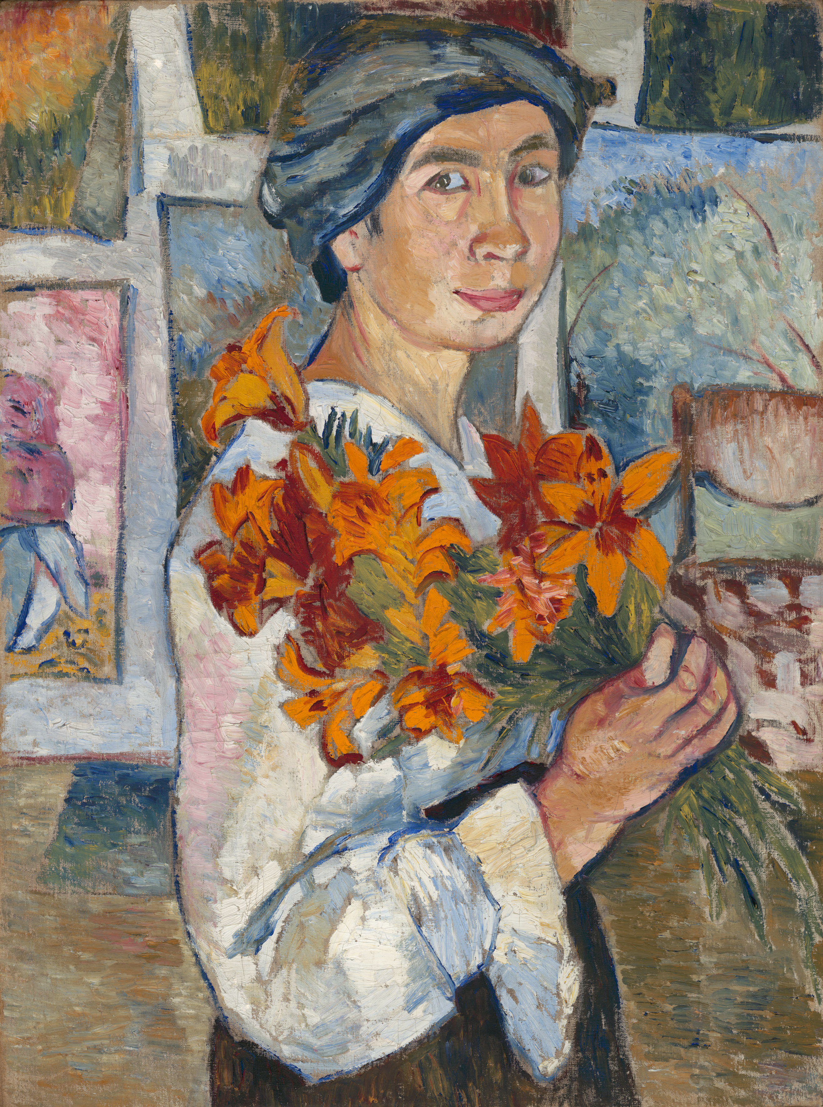 File Natalia Goncharova Self Portrait 1907 Gtg Jpg Wikimedia Commons