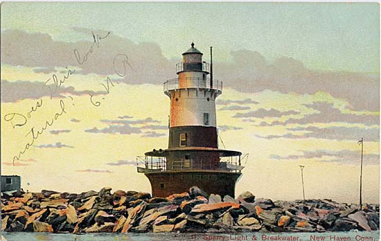  Postcard: Sperry Breakwater Lighthouse 1901-1907 era postcard