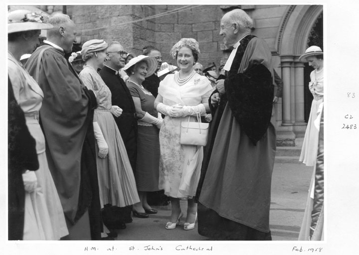 File:Queensland State Archives 7949 Her Majesty Queen Elizabeth The Queen Mother at St Johns Cathedral Brisbane February 1958.png