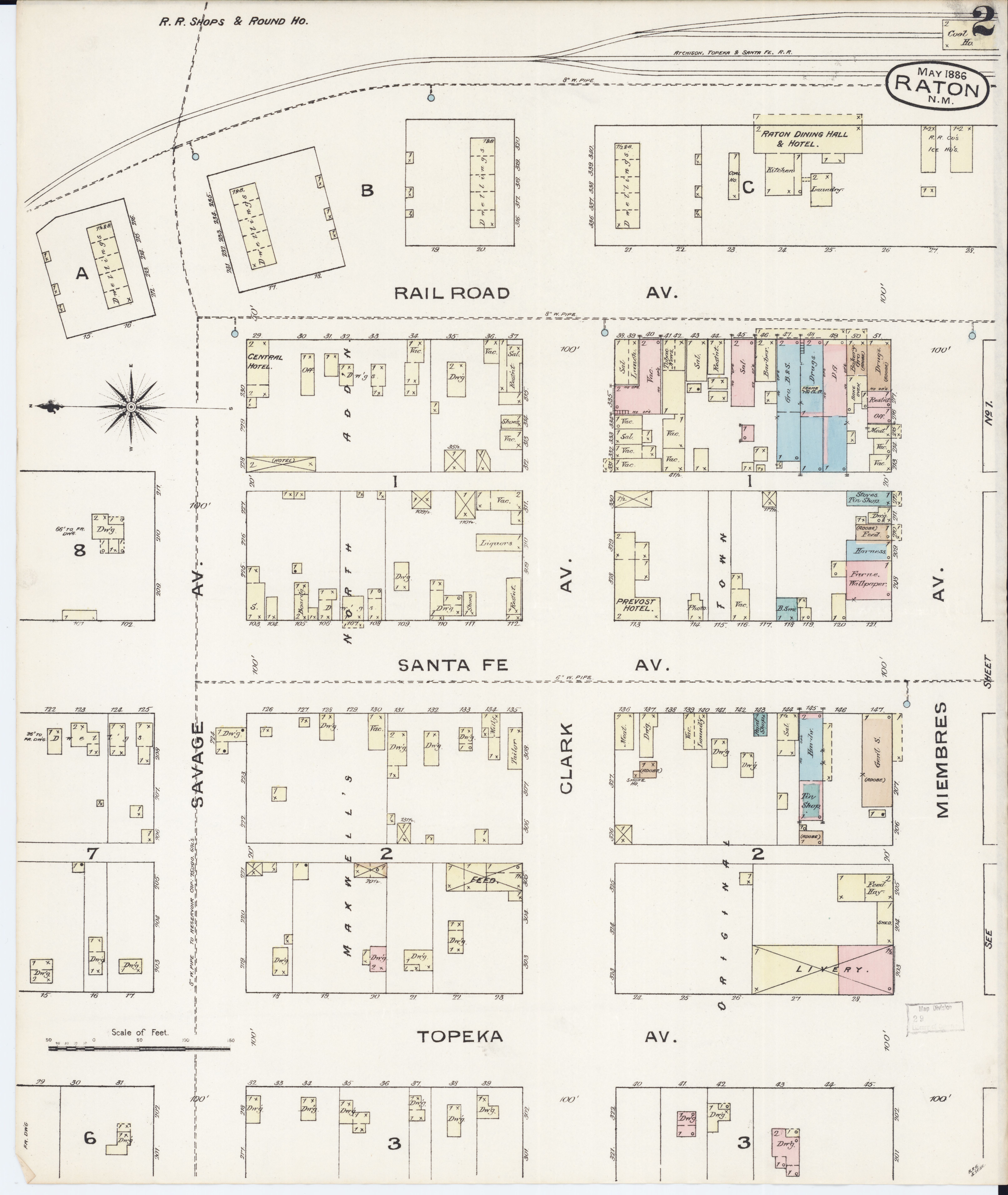 File Sanborn Fire Insurance Map From Raton Colfax County New