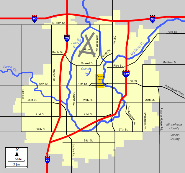 Map Of Sioux Falls And Surrounding Towns File:sioux Falls Map 4.Png - Wikimedia Commons