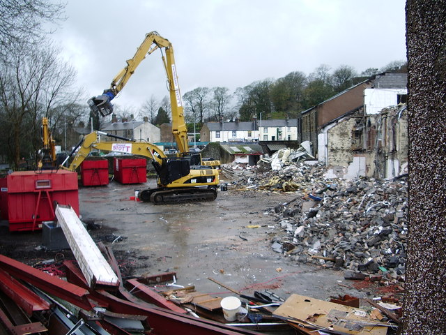 File:The demise of Queensway Mill, Clitheroe - geograph.org.uk - 622060.jpg