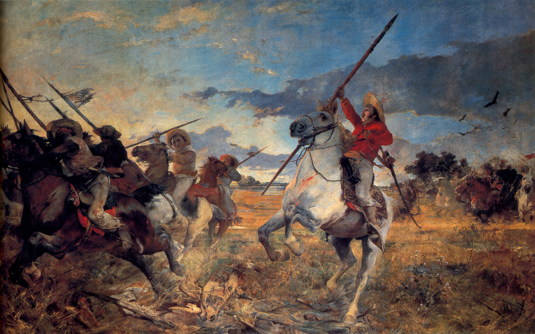 "Vuelvan caras", cuadro al óleo sobre tela 300 x 460&nbsp;cm (1890) de [[Arturo Michelena