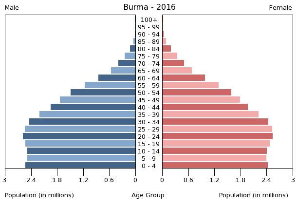 ファイル:Bevölkerungspyramide Myanmar 2016.png