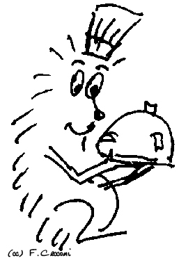 File:CLOCHE dessin herisson cuisinier avec une cloche CFZ.jpg