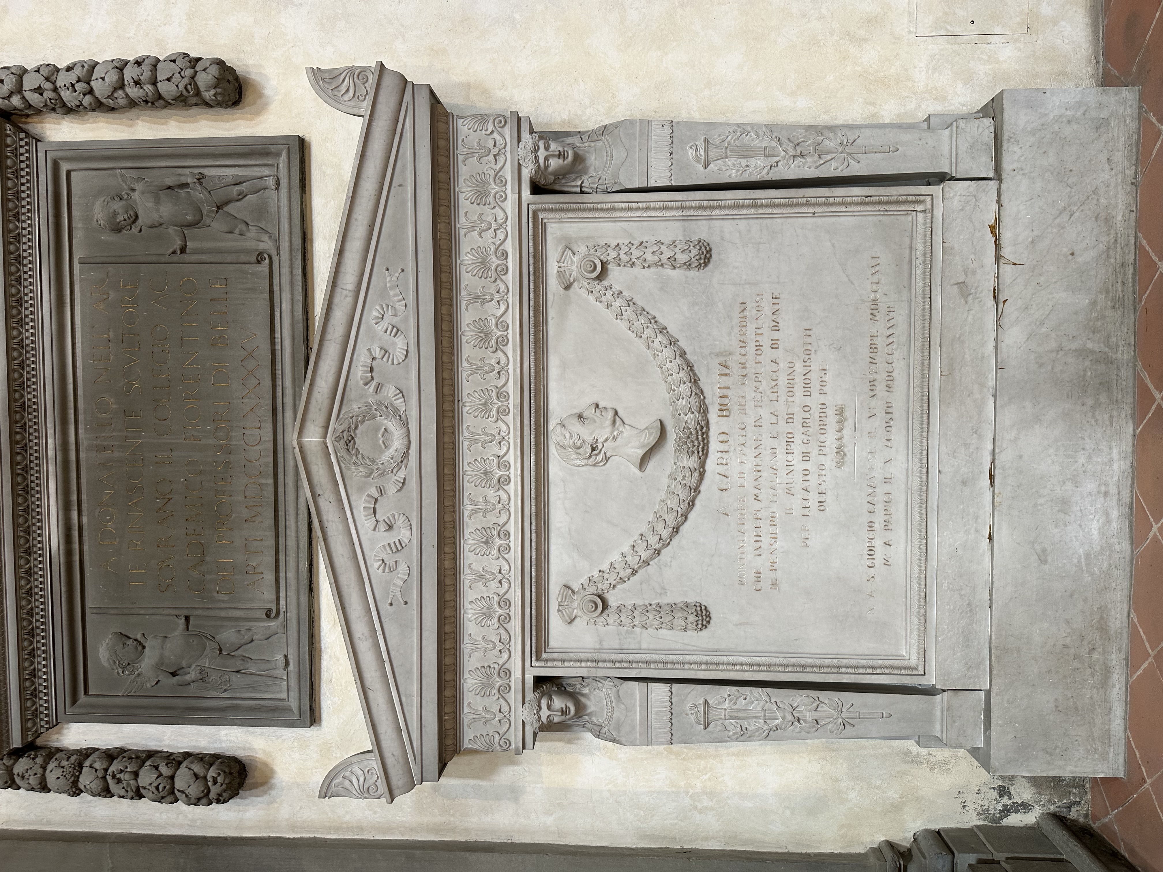 Carlo Botta tomb at [[Santa Croce, Florence