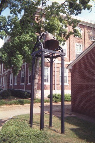 Historic Chapel Bell outside of Sale Hall