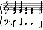 F major cadence