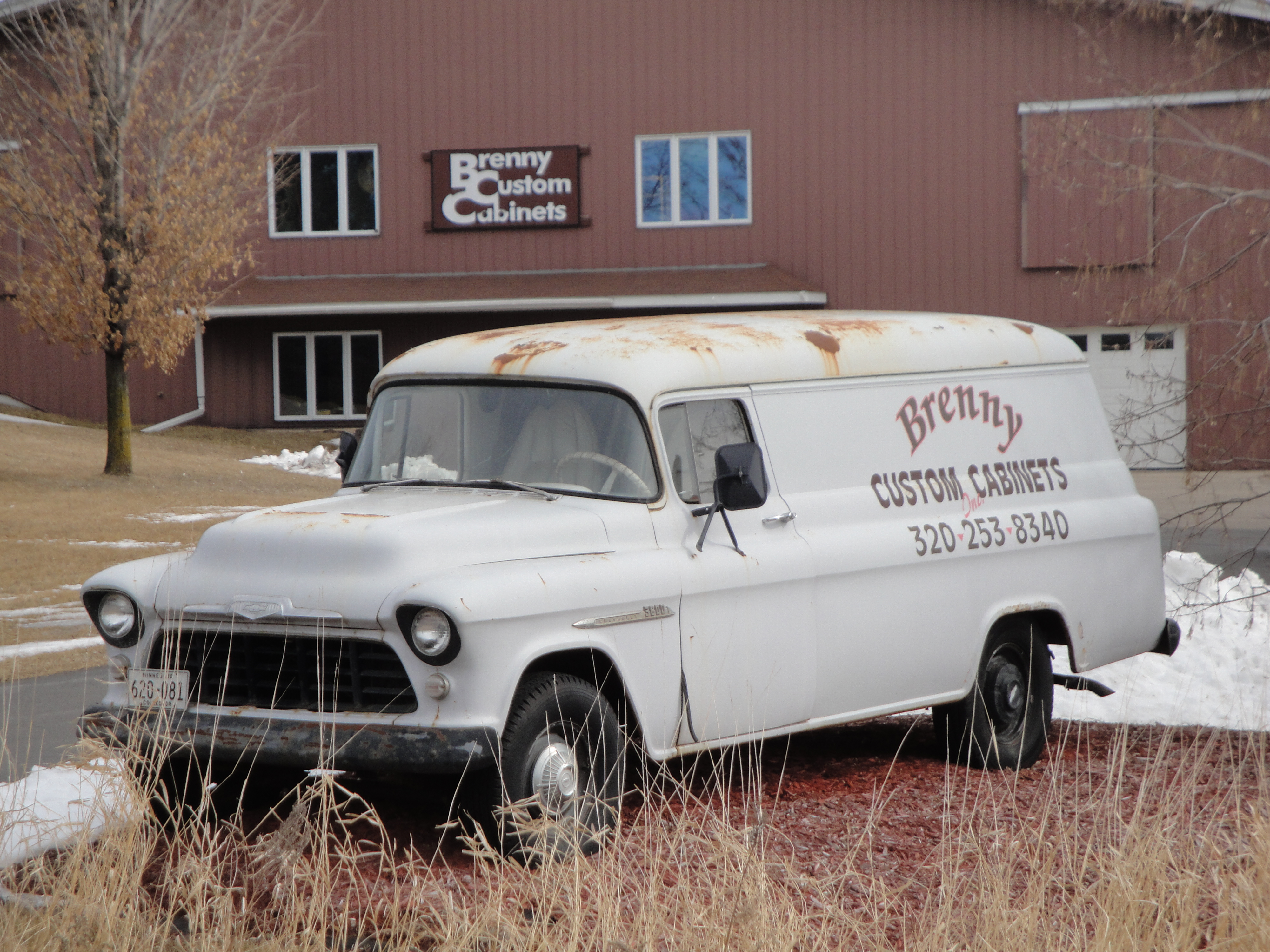 55 chevy panel van