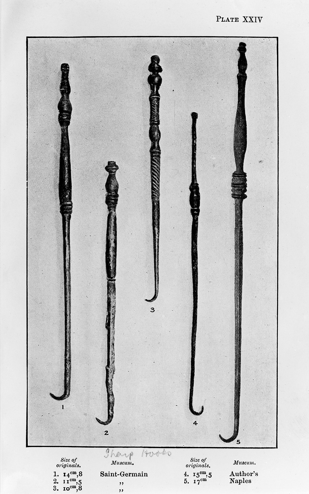 File:Greek and Roman Sharp Hooks-Surgical Instruments Wellcome