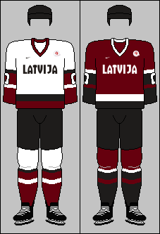 Latvia national ice hockey team jerseys 1998 IIHF IHWC.png