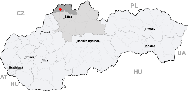 ملف:Map slovakia turzovka.png