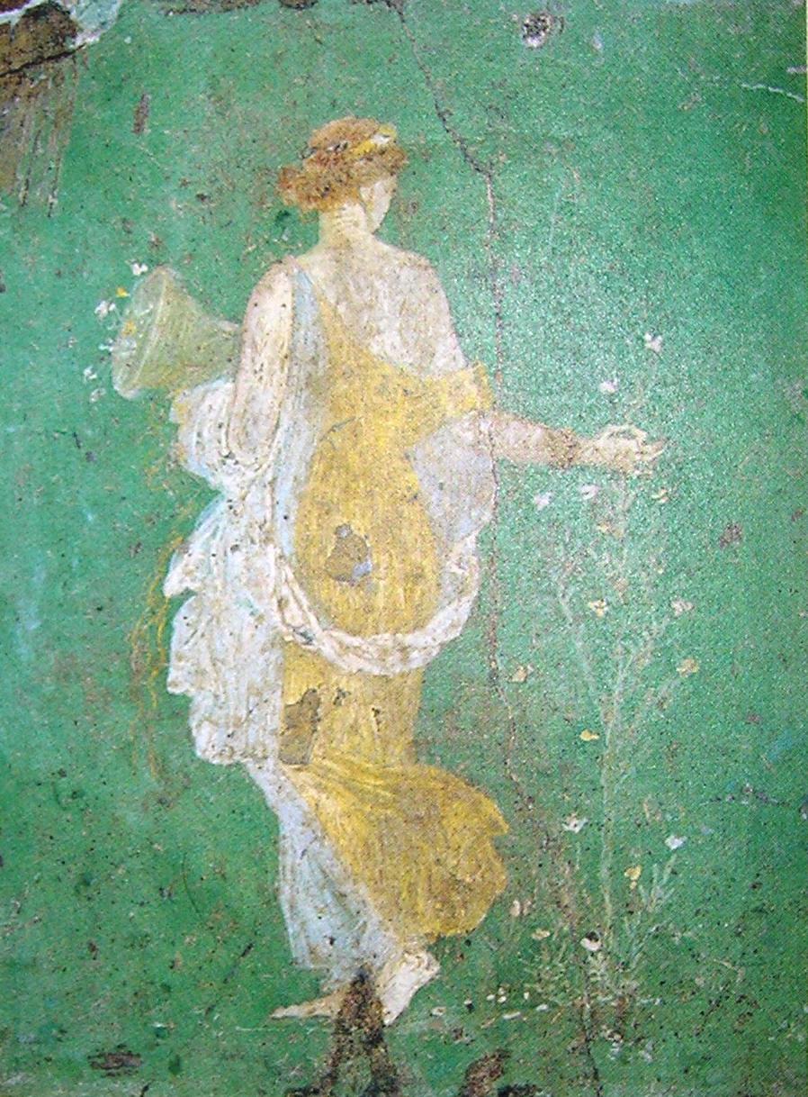 Flora. Affresco dalla villa Arianna a Stabia. VI sec. a. C. Napoli, Museo Archeologico Nazionale.