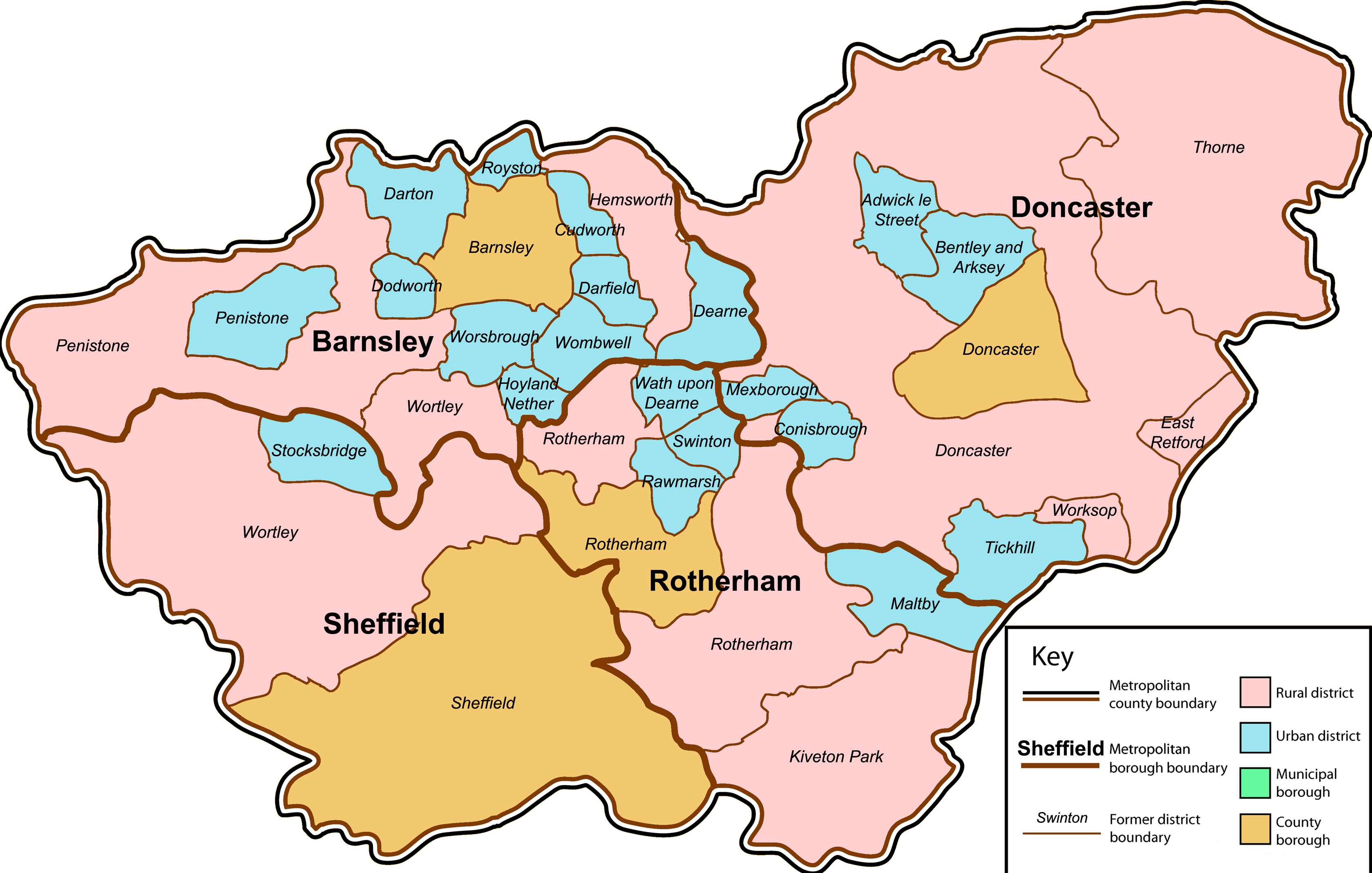 Map South Yorkshire England File:south Yorkshire County.png - Wikipedia