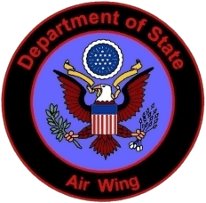 Logo of the "Air Wing" of The Bureau of International Narcotics and Law Enforcement Affairs (INL)- Office of Aviation, U.S. Department of State