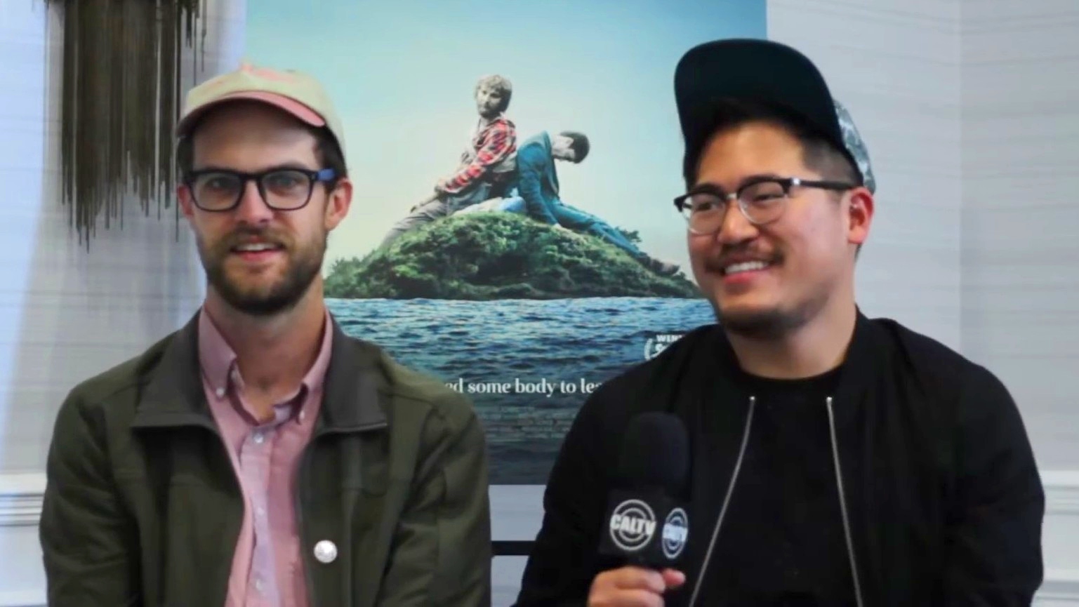 Scheinert (left) and Kwan promoting ''[[Swiss Army Man]]'' in 2016