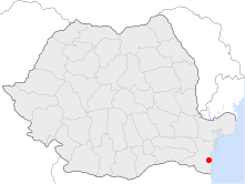 Location of Techirghiol