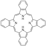 Chemical structure of tetrabenzoporphryin (BP) Tetrabenzoporphryin.png