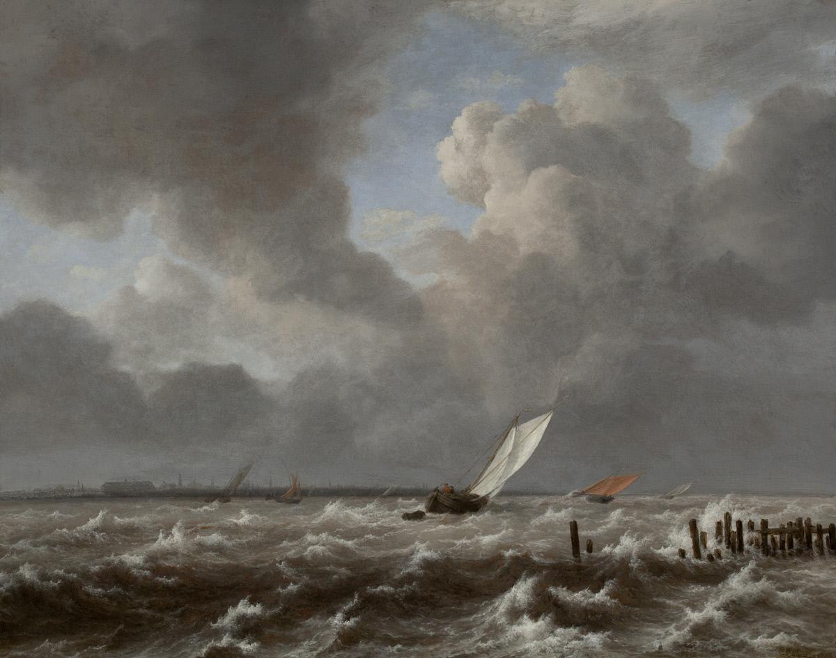 View of the Ij on a Stormy Day, 1660 - Jacob van Ruisdael 