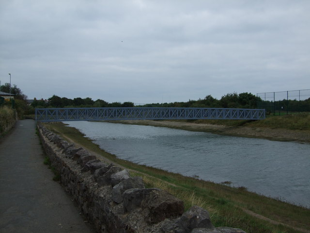 File:Bridge to school playing fields Conwy - geograph.org.uk - 1502439.jpg