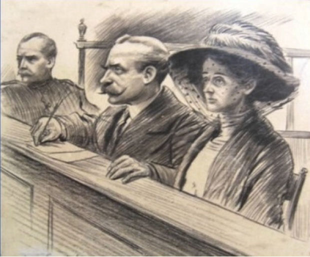 File:Frederick Seddon and wife in dock 1912.jpg