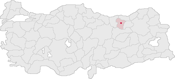 صورة:Gümüşhane Turkey Provinces locator.gif