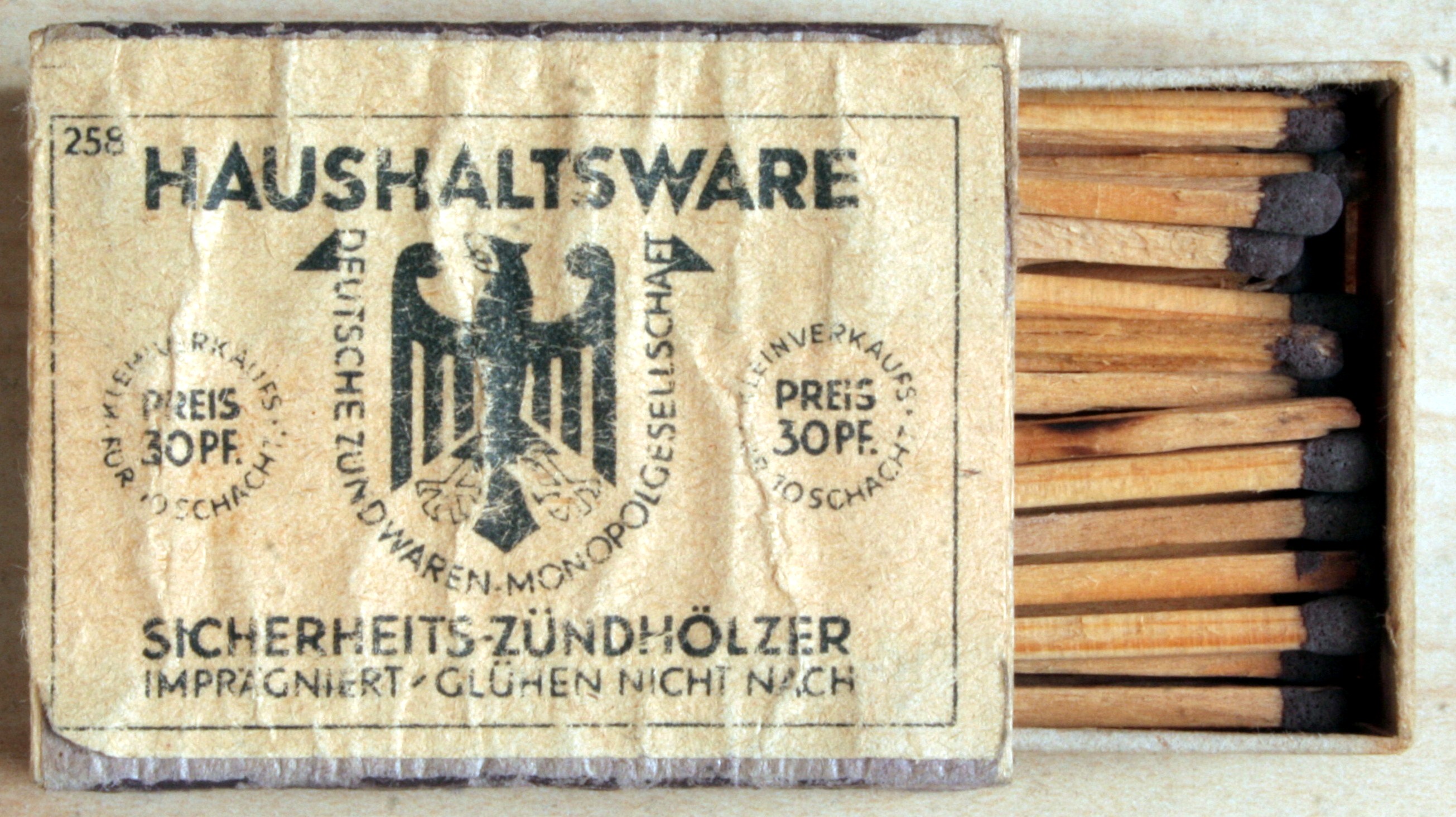 0,04 EUR/ Zündhölzer 50er 12,5cm lang Schachtel versch Motive 13,5 x6,5x2c