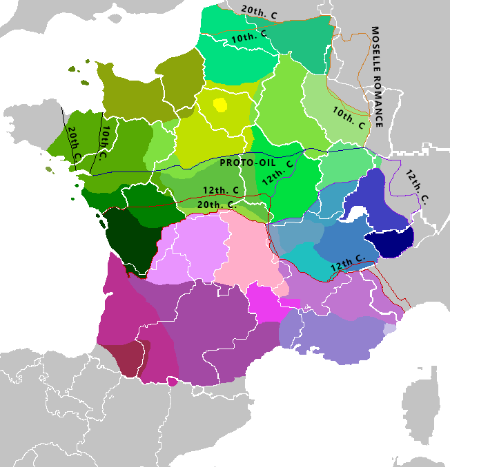 File:History and Dialects of Occitan, Arpitan and Langues D'Oil.png -  Wikipedia